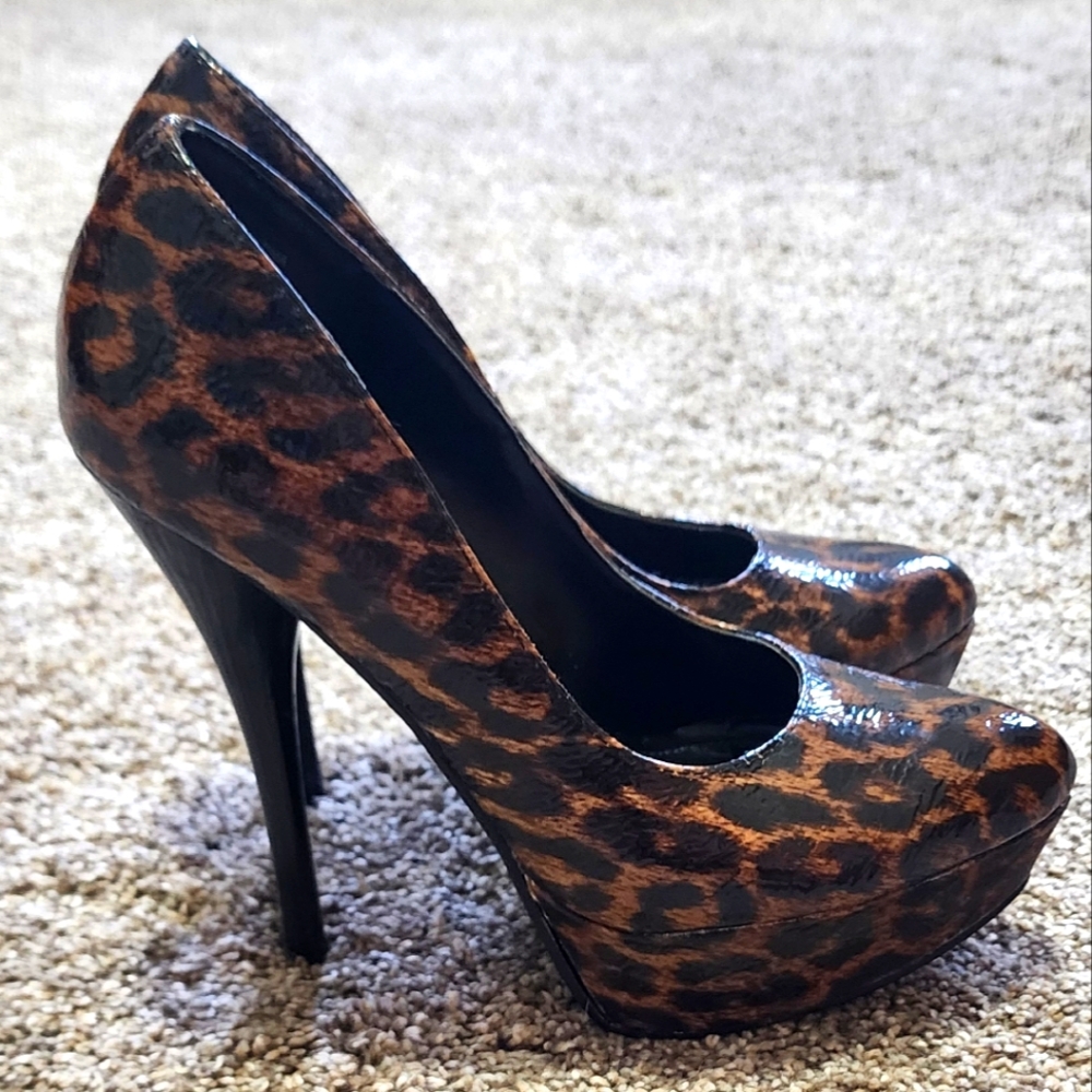 Call It Spring Leopard Platform Stilettos